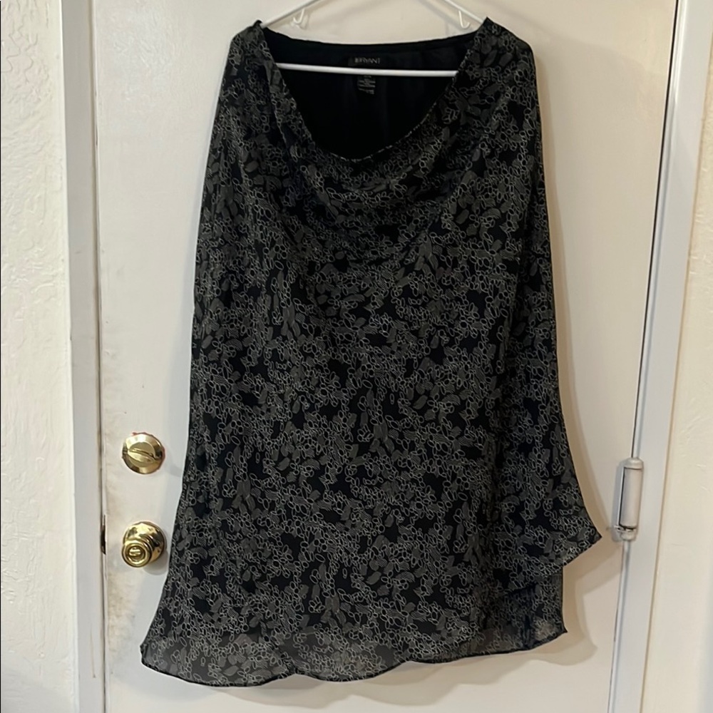 Lane Bryant Black Floral Dress